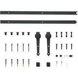 vidaXL Drsna vrata Rjava 100 x 208 cm Trdna borovina | Shoptok.si