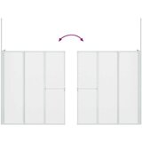  Zavjesa za kadu Matirano 120 x 70 x 137 cm Aluminij &amp PP panel | shoptok.hr