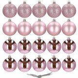  Kuglice za božićno drvce 4 cm 20 kom. roze | shoptok.hr