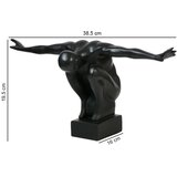  Stona dekoracija 19,5x16x38,5 cm smola/crna | Eponuda.com