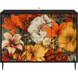  Kreveta GENNEP Crni hrast 102 x 33 x 76 cm Konstruirano drvo Slike