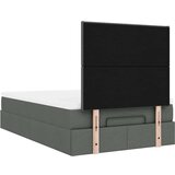  Okvir za krevet s madraca tamnosivi 120x190 cm od tkanine | shoptok.hr