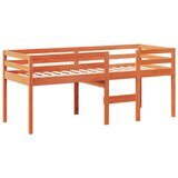  Visoki krevet s krovom voštano smeđi 80x200 cm masivna borovina | shoptok.hr