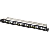 Logilink 19'' Patch Panel 1U, 24, prazan, sa nosačem kabla i uzemljenjem Cene