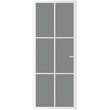  Unutarnja vrata 83 x 201,5 cm Bijela od ESG stakla i aluminija | shoptok.hr