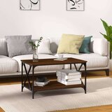  Stolić za kavu smeđi 80x50x45 cm konstruirano drvo i željezo Cijene