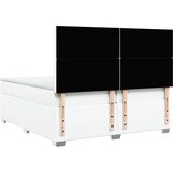  Krevet s oprugama i madracem bijeli 200x200 cm umjetna koža | shoptok.hr