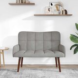 SOFA za dvije osobe Svjetlosiva 115 x 61 x 87 cm Baršun | Eponuda.com