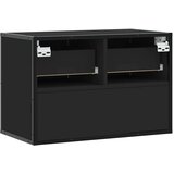  ormarić crni 60x31x39,5 cm konstruirano drvo i metal | shoptok.hr
