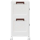 vidaXL Složiva kutija za pohranu s kotačima 2nivoa 75 L 64x40x76 cm | shoptok.hr