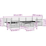  Set vanjskih sofa 7 kom. Prirodna Čvrsto drvo akacije | shoptok.hr