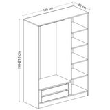 Hanah home Ormar Kale-2281, 135x190x52 cm, Hrast | Eponuda.ba