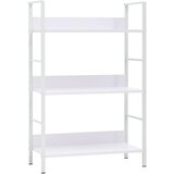 vidaXL Knjižna polica 3-nadstropna bela 60x27,6x90,5 cm iverna plošča Cene