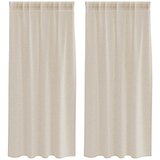 Voile zavjesa sa zavjesama 2 pcs Pijesak 175 x 140 cm Poliester | Eponuda.com