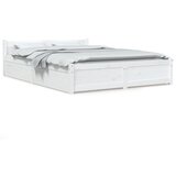 The Living Store Posteljni okvir s predali bel 160x200 cm - Posteljni Okvir, (21525826) | Shoptok.si