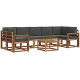  Set vanjskih sofa 8 kom. Prirodna i antracit | shoptok.hr