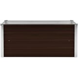  Povišena vrtna gredica smeđa 100 x 40 x 45 cm pocinčani čelik | shoptok.hr