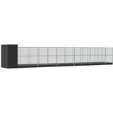  Kavez za ptice s produžetkom srebrni 1244x203x216 cm čelični | Eponuda.com