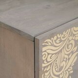 vidaXL Ormarić / Komoda s ladicama Siva i zlatna 40 x 33.5 x 75 cm | shoptok.hr