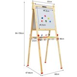  Dječji drveni stalak za crtanje, slikanje; kreativna tabla 3 u 1 | shoptok.hr