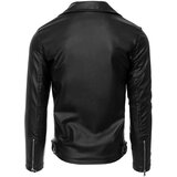 DStreet Black men's leather jacket TX4081z Cene