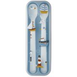 Mepal Bele/svetlo modre plastične otroške žličke v kompletu 2 ks Sailors bay – | Shoptok.si