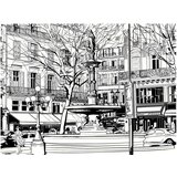  Tapeta - Sketch of parisian fountain 200x154 | shoptok.hr