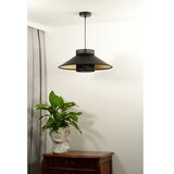  Duolla - Visilica na sajli RIO RATTAN 1xE27/15W/230V Ø 45 cm crna/zlatna | Eponuda.com