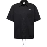 Nike Sportswear Košulja 'CLUB' crna / bijela