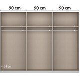 Modern Living Omara S Klasičnimi Vrati Artemis, Bela, Barva Hrasta | Shoptok.si