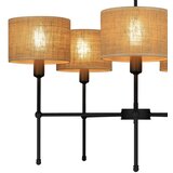  Luster na šipci MADELA 5xE14/40W/230V juta/crna | Eponuda.com