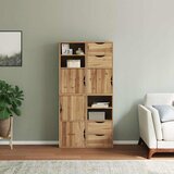  Bočni ormarići 4 kom ODDA 40x24x79 cm puno drvo bor | shoptok.hr