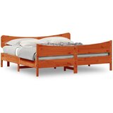 Furnova Posteljni okvir brez vzmetnice vošč. rjav 180x200 cm borovina, (21939714) | Shoptok.si