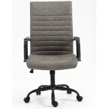  Uredska stolica Q-306 - Umjetna koža - siva | shoptok.hr