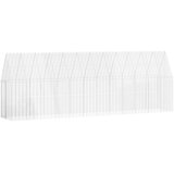  Kavez za piliće 2 pcs Srebrno 600 x 100 x 210 cm Cinkani čelik | shoptok.hr