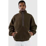 Sherpa Half-Zip Pulover iz flisa olive
