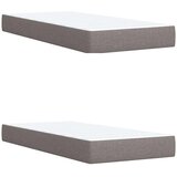  Krevet s oprugama i madracem smeđesivi 200x200 cm od tkanine | shoptok.hr