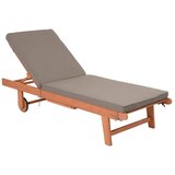 Garden Pleasure Leseni vrtni ležalnik v sivo-naravni barvi San Diego - Cene