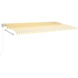  Automatska tenda sa senzorom LED 600 x 300 cm žuto-bijela | shoptok.hr