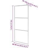 Pregrada za tuširanje s prozirnim staklom ESG 90 x 195 cm | shoptok.hr
