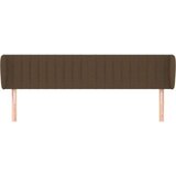  Vzglavje z ušesi temno rjavo 183x23x78/88 cm blago, (20954195) | Shoptok.si
