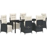  Set za vrt s 7 komada crni poli ratan | shoptok.hr