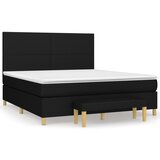 The Living Store Box spring postelja z vzmetnico črna 180x200 cm blago - Box Spring Postelja, (21503705) | Shoptok.si