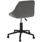  Okretna uredska stolica tamnosiva baršunasta | shoptok.hr