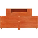  Posteljni okvir brez vzmetnice voščeno rjav 135x190 cm borovina | Shoptok.si