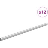  Cijev za ormar 12 pcs Srebrno 472 x 15 x 29 mm | shoptok.hr