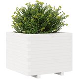  Vrtna sadilica bijela 60x60x49,5 cm od masivne borovine | shoptok.hr