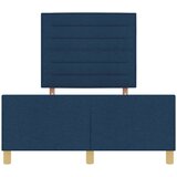  Krevetna konstrukcija s uzglavljem Plava 140 x 190 cm tkanina | shoptok.hr