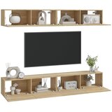 Zidni TV ormarići 4 kom hrasta sonome 100 x 30 x 30 cm drveni | shoptok.hr