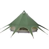  Teepee šator s krovom Zelena i Siva 600 x 600 x 347 cm | shoptok.hr